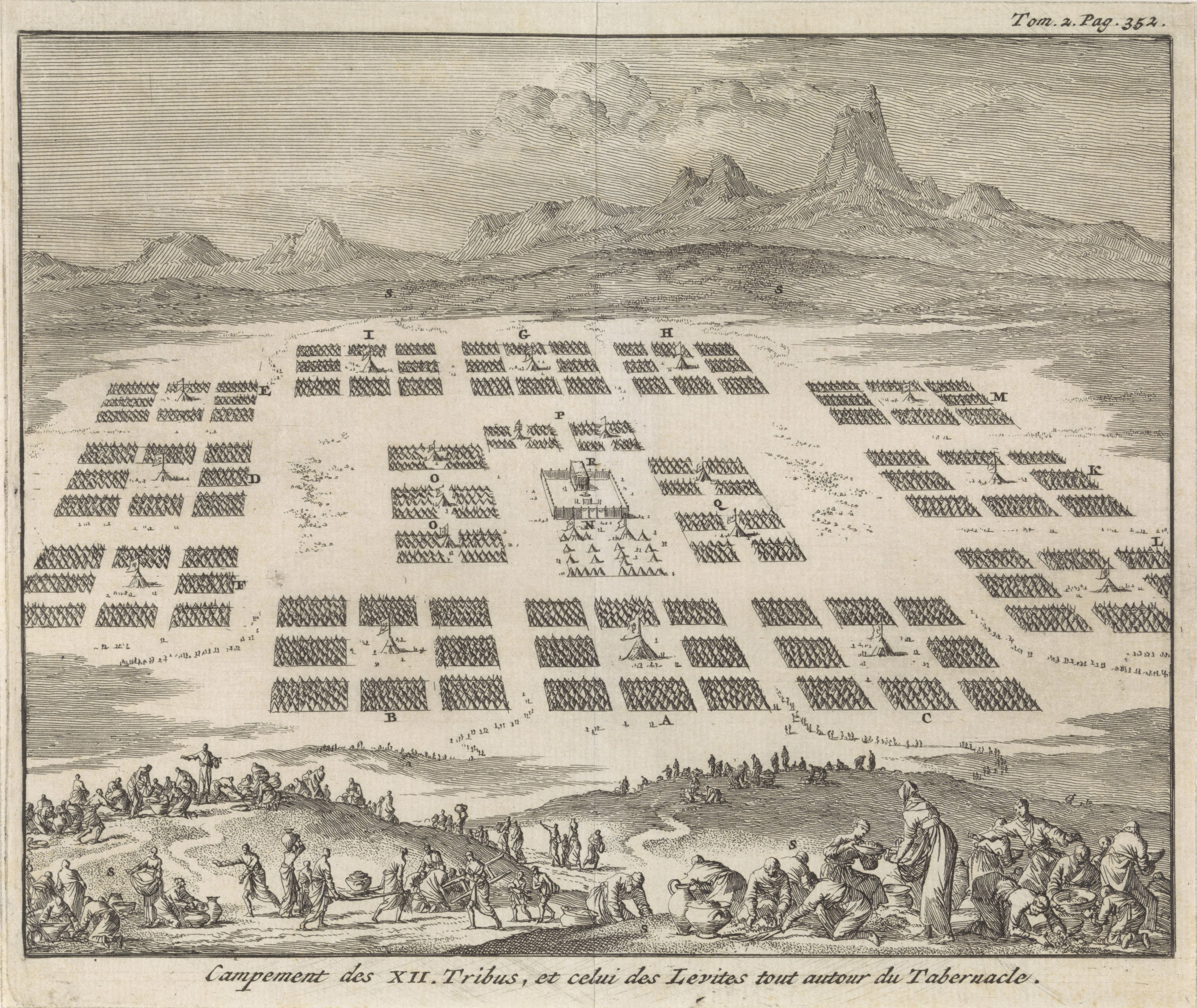 Camp Diagram by Jan Luyken (Rijksmuseum)
