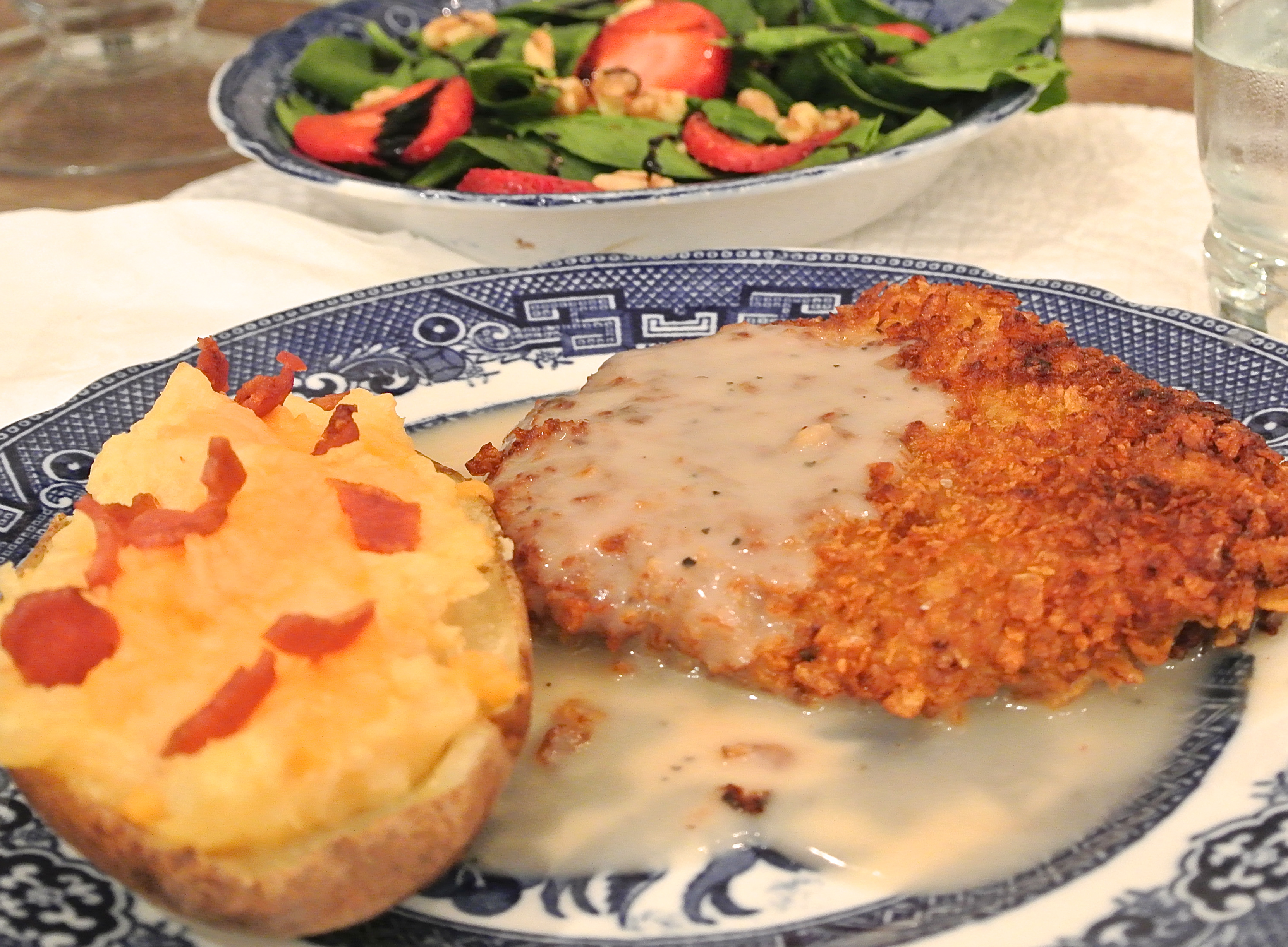 cubed steak and gravy, country fried steak