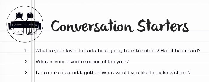 Chicken and Dumplings Conversation Starters
