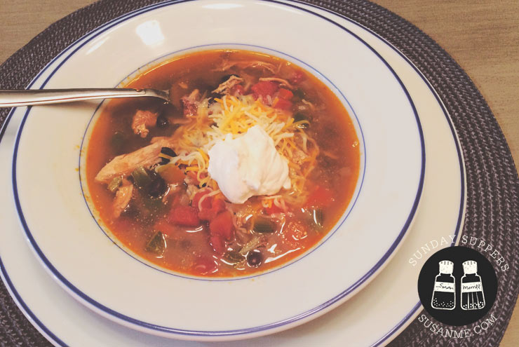 Hearty Chicken Taco Soup