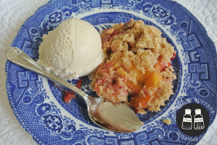 peach crumble