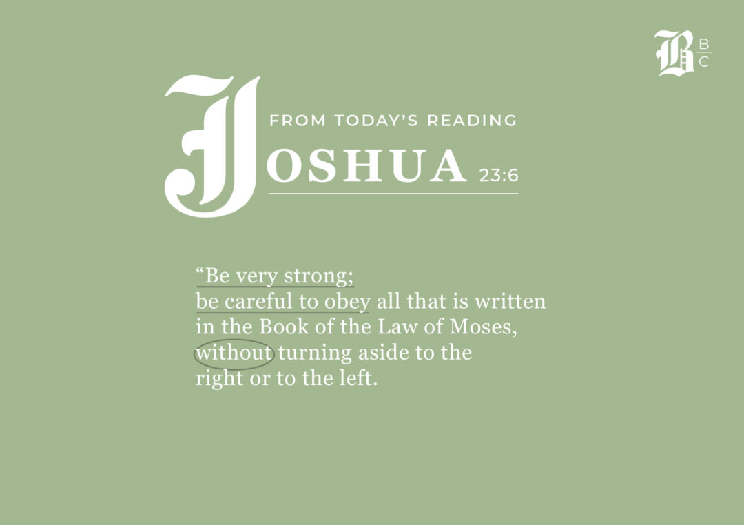 Joshua 23:6
