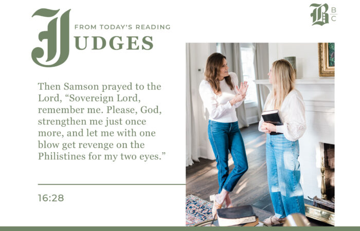 Samson's Retaliation and Revenge in Judges 15 and Judges 16.