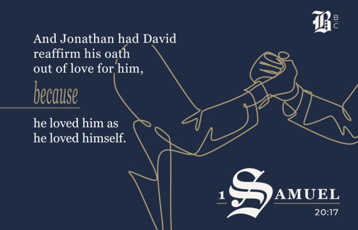 1 Samuel 20:17