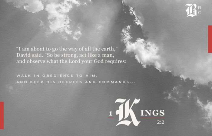 1 Kings 2:2