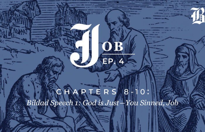 Bible Book Club podcast cover for Job Chapters 8–10, Episode 4: Bildad Speech 1 – God is Just, You Sinned, Job
